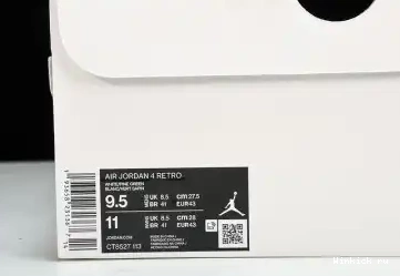 Green Retro 4 Jordan Metallic 0701